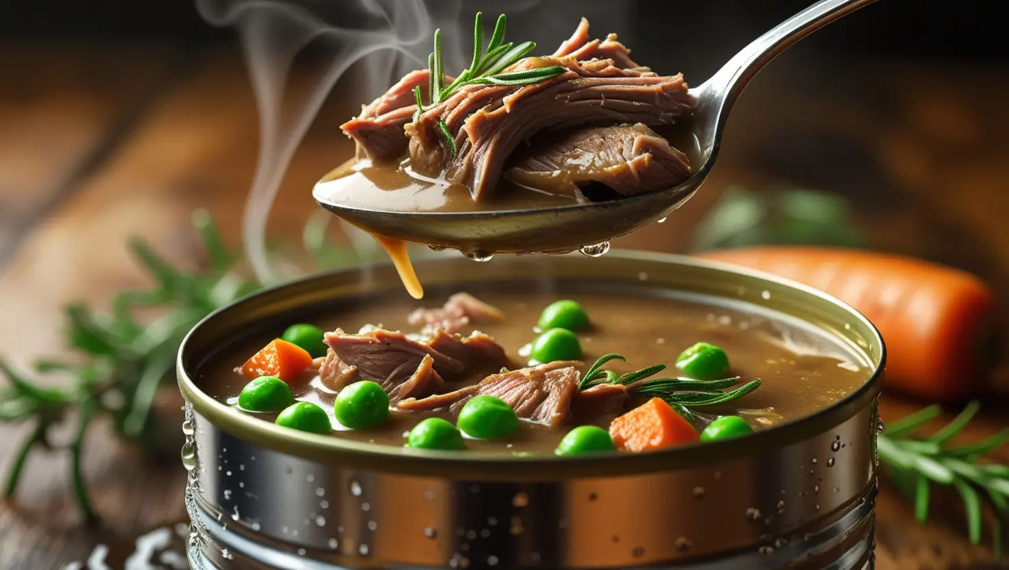 Lamb wet dog food